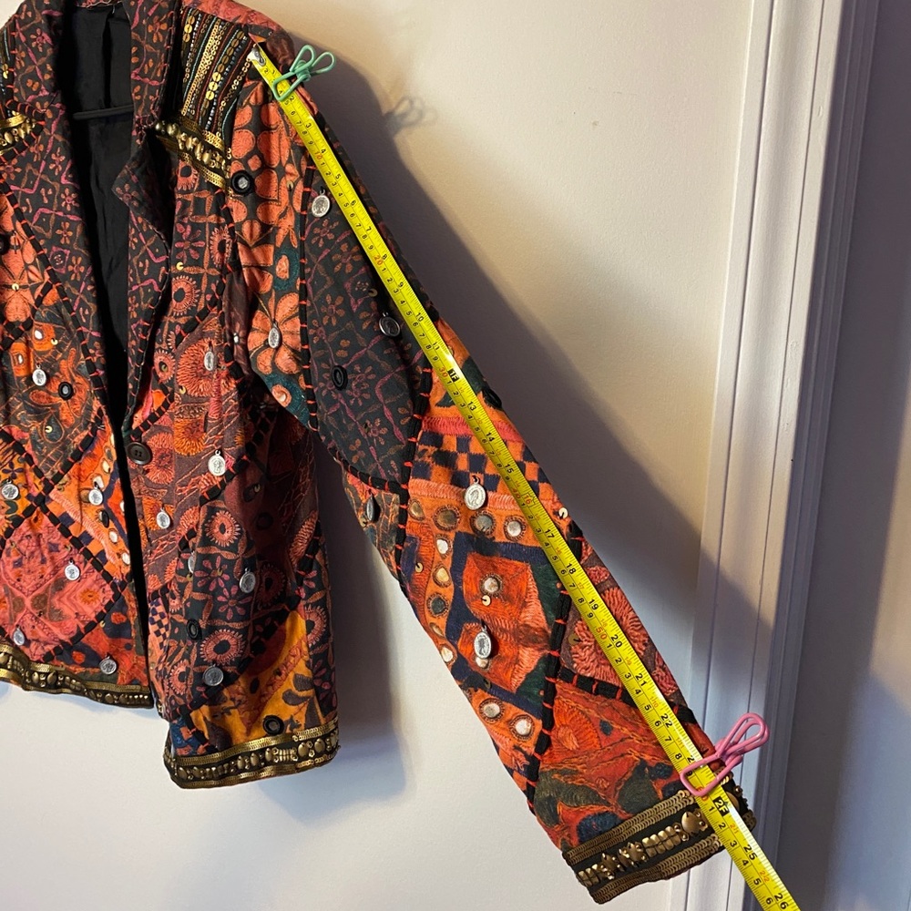 Soft Surroundings Berber Jacket Coin Blazer Womens Multicolor - Picture 13 of 13